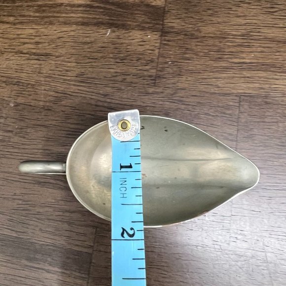 Vintage Servettes Alpacca Italy Silver Au Jus Sauce Individual Gravy Boat - Picture 5 of 7